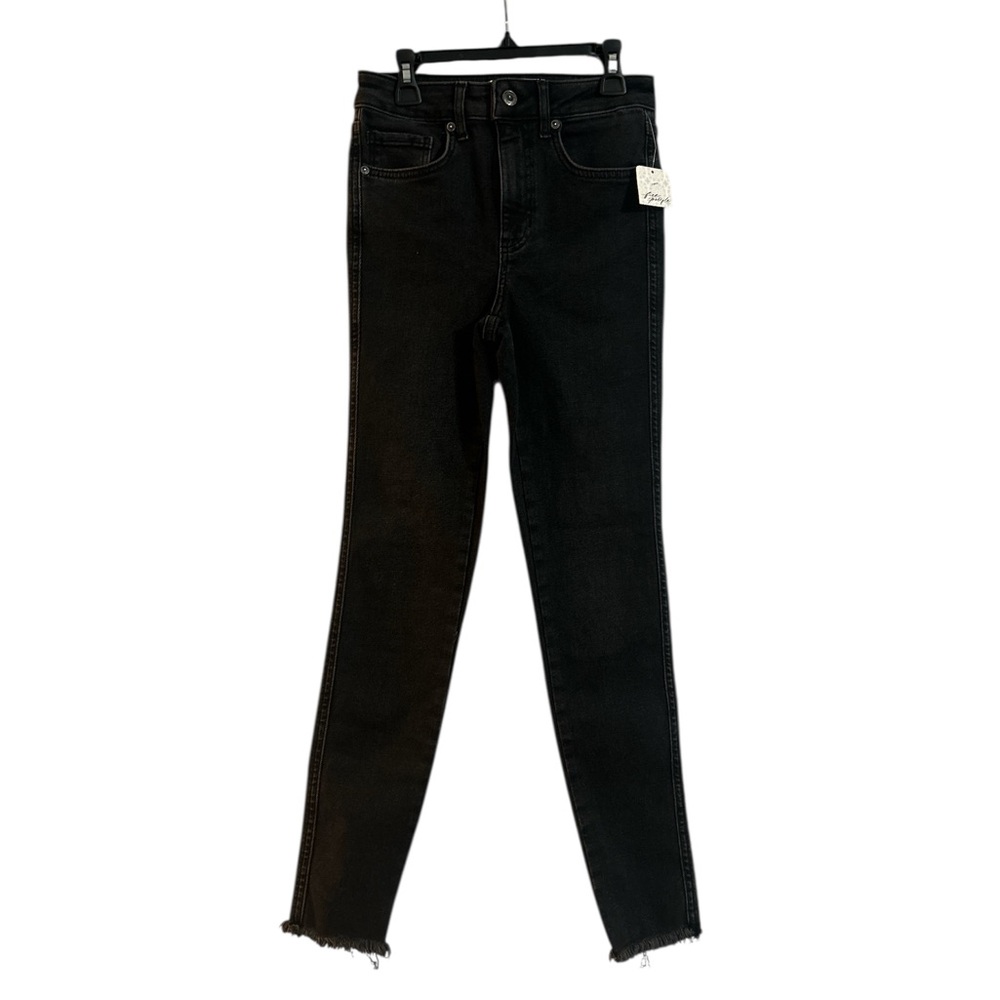 Free People Black Soft Denim Skinny Luxury Jeans Classic Fit - Size 26